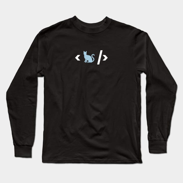 CAT AND CODE - PROGRAMMING Long Sleeve T-Shirt by Meow Meow Cat